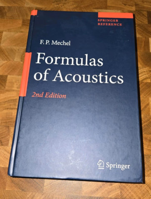 Formulas of Acoustics - F.P. Mechel - 2nd Edition - ISBN: 978-3-540 ...