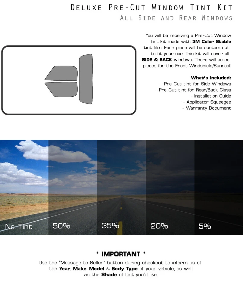 Película de vidrio tinte ventana precortada estable color 3M para BMW Z8 2000-2003 Foto 3 de 4