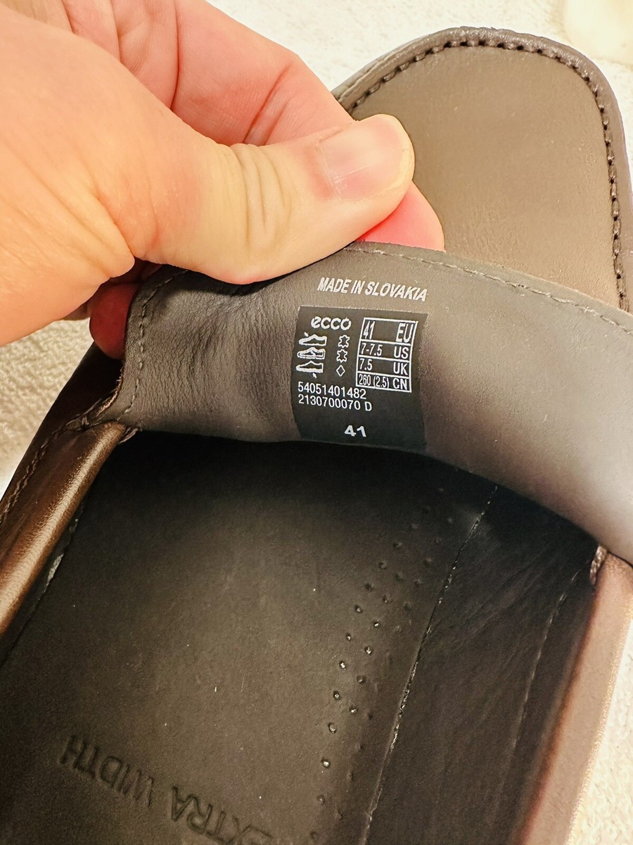 Brand *New!* ECCO Classic Slip On Loafers Brown US 7-7.5 Extra Width NWOT ECCO Classic Slip On Loafers Brown US Size. 7-7.5 Extra  main image 4