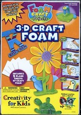 3-D 3D Craft Foam 2 New Packages  10 Sheets Creativity For Kids 1966