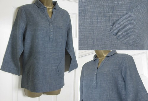 Smock Shirt Cotton Linen Mix 
