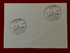 Stempel okolicznościowy NRD Oderberg 30 lat Muzeum Statku Śródlądowego 1984 na paragonie