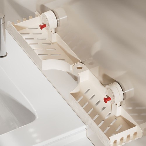 Rotatable Storage Rack Household Bathroom Accessories Kitchen Shelves - Picture 6 of 9
