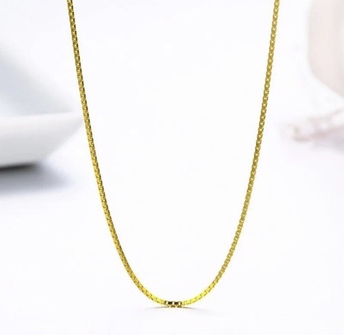 Kette Gold vergoldet Silber S925 Damen Herren Halskette gold 0,65mm - Bild 4 von 5
