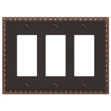 Egg & Dart Aged Bronze Switch Plate Cover Wallplate