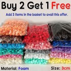 500 Foam Mini Roses WHOLESALE Heads Buds Small Flowers Wedding Home Party UK