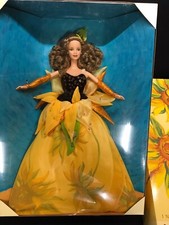 Vincent Van Gogh Sunflower Barbie Limited Edition In Box Mattel 1998 vintage