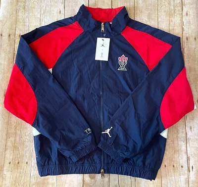 Air Jordan x Trophy Room USA Men's Woven Track Jacket DR2954-410 Blue SIZE Small - Image 1 of 4
