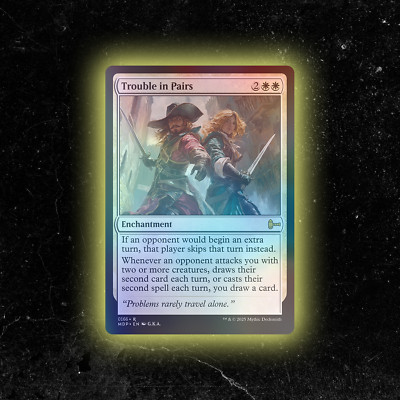 FOIL - Trouble in Pairs - Custom Magic: The Gathering Card - High-Quality