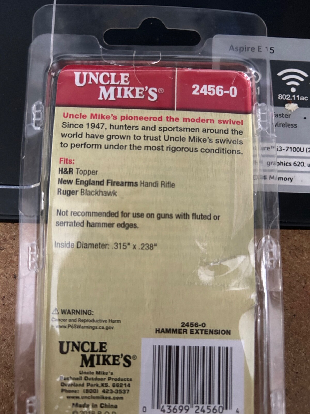 Uncle Mikes hammer extension Ruger,H&R,NEF 2456-0