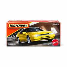 Matchbox Subaru SVX Yellow Diecast Car, Matchbox Series 105/125
