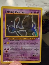 Shining Mewtwo 1st Edition 109/105 Neo Destiny Holo Pokemon Card 