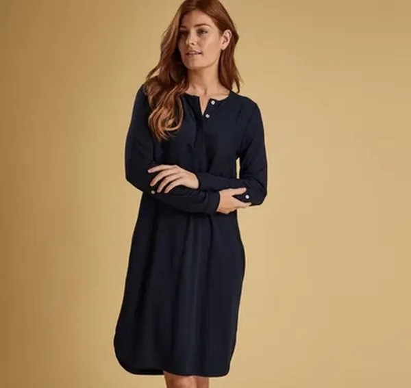 Women Barbour Dress Navy Polyamide 38 / M / 46
