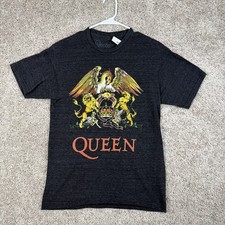 Queen Shirt Black Short Sleeve Crew Neck Concert Shirt Band Tee M Official Merch