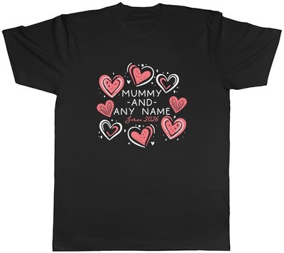 Personalisiertes Herren T-Shirt Mama und Kind seit Muttertag Shirt Geschenk Top