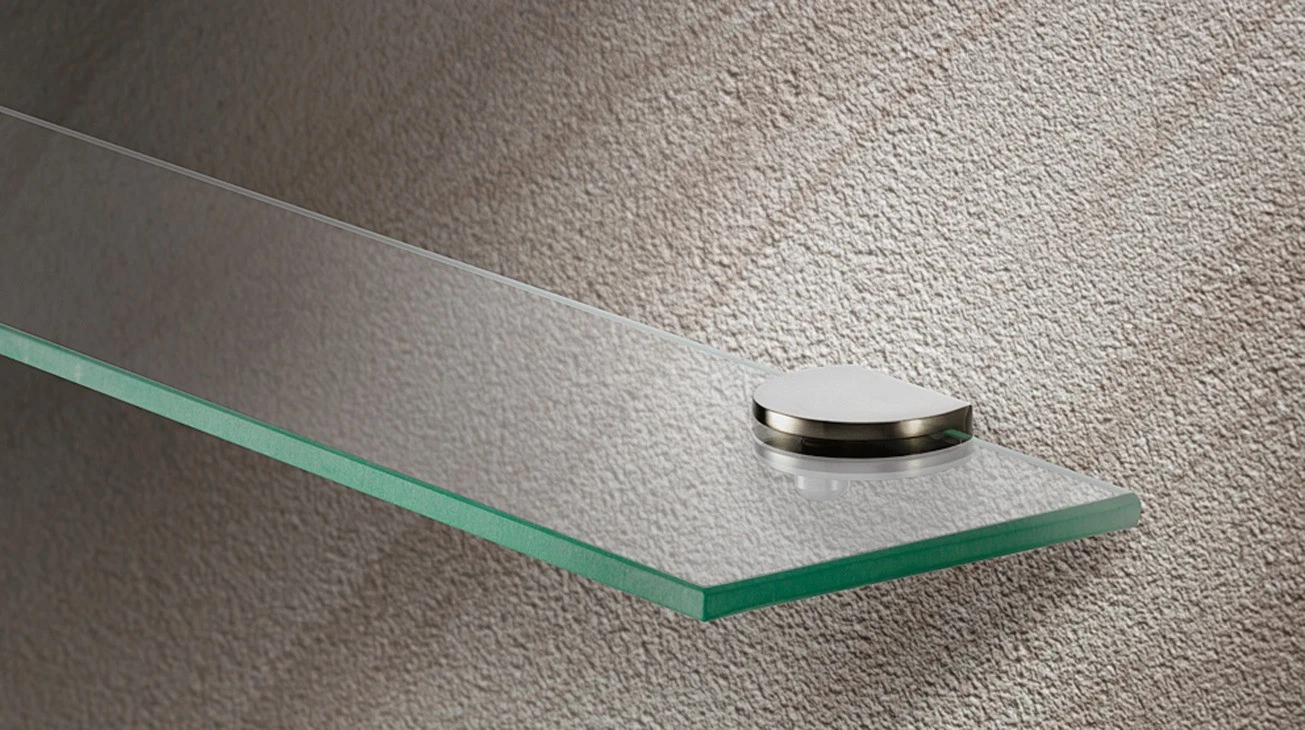 Clear Toughened Glass Shelf 6mm Thick 250mm Deep Multiple Sizes 461–961mm
