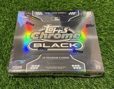 2026 Topps Chrome Black Baseball Hobby Box Brand New In Hand Ready To Ship