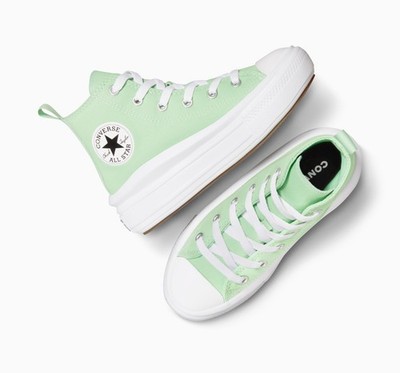 Converse CTAS Move HI Top Plateau Gr. 4,5 UK Grün Damen Sticky Aloe A06350C
