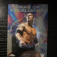 Topps Chrome WWE Eras of Excellence Insert Card The Rock Wrestling Trading Card
