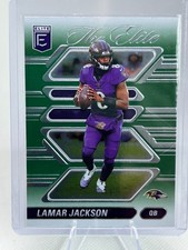2024 Donruss Elite Lamar Jackson The Elite Green Parallel Insert #10 Raves 4C