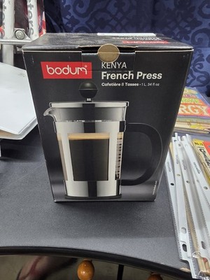 Bodum Kenya French Press Coffee Maker 8 Cup 1L 34 fl oz Dishwasher Safe