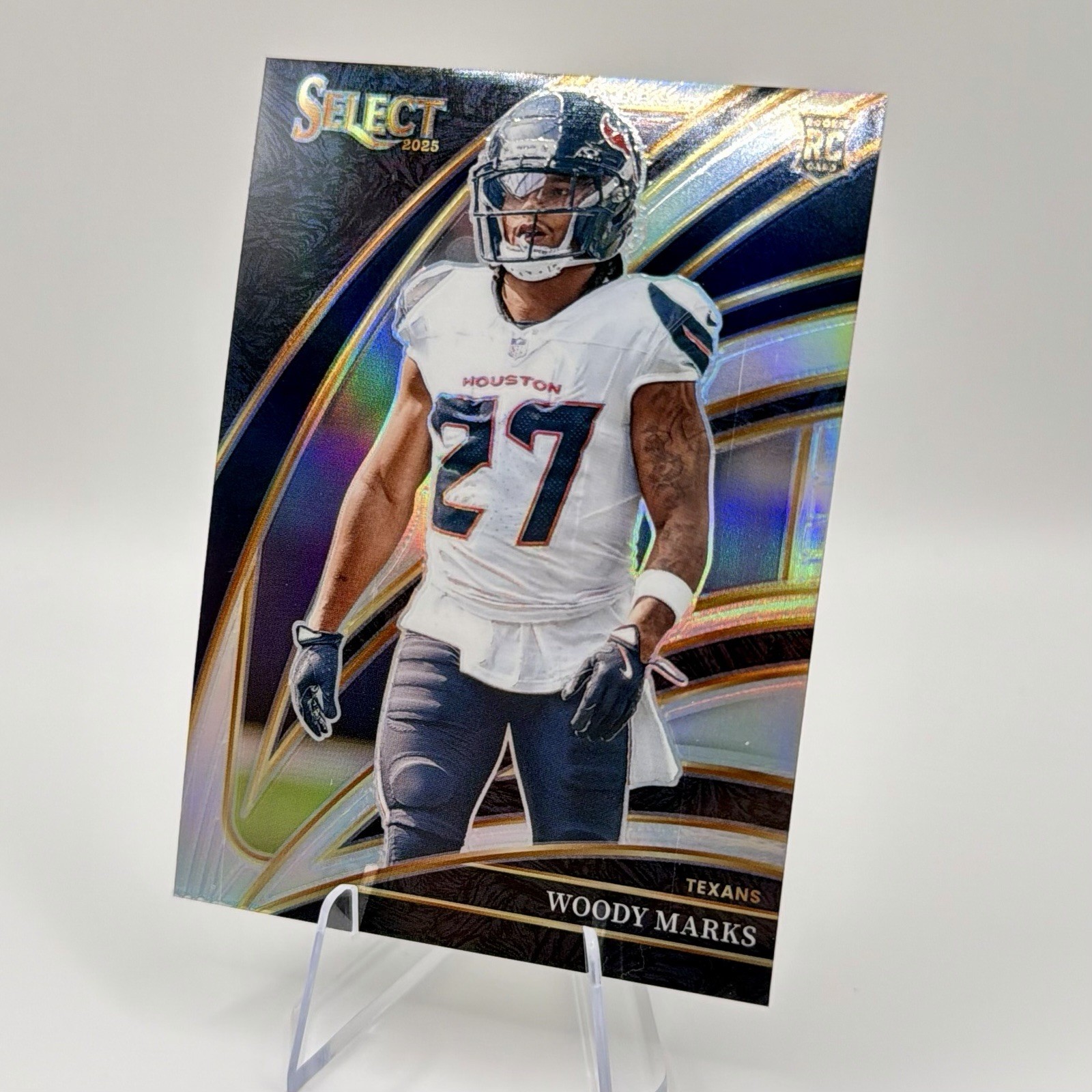 2025 Panini Select Woody Marks #236 Silver Prizm (RC) Club Level Texans Rookie