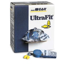 E-A-R TM UltraFit TM Reusable Foam Ear Plugs, Flanged Shape, 25 dB, Yellow, 5
