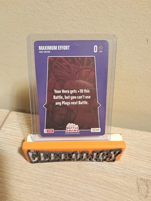 2026 Bo Jackson Battle Arena MAXIMUM EFFORT #PL-66 Play Card 1st Edition