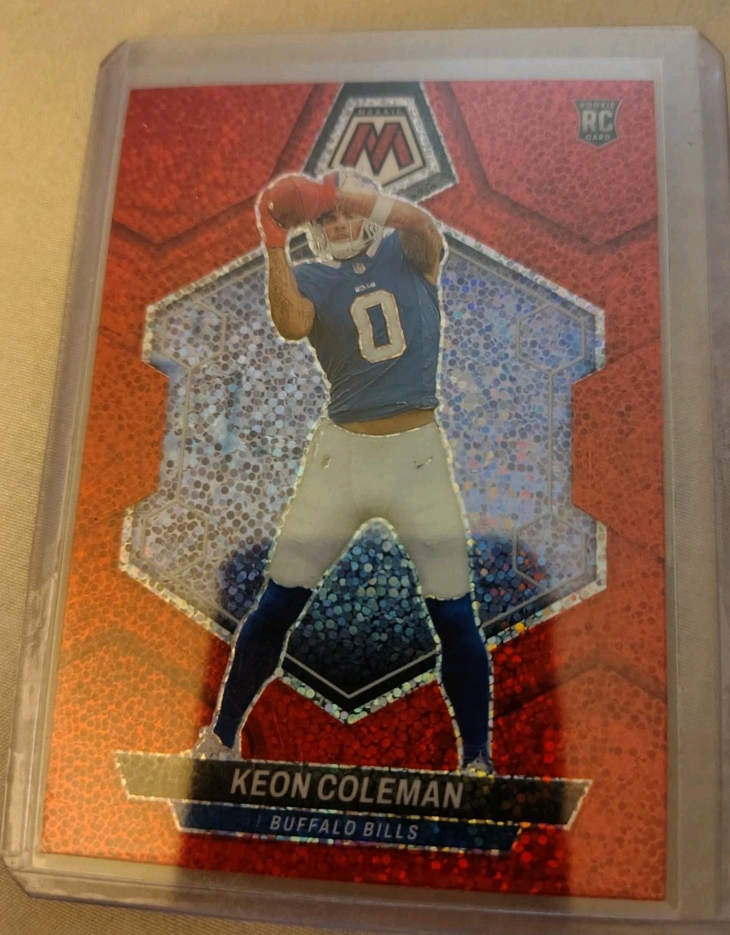 2024 Panini Mosaic - Rookies Keon Coleman #333 Red Sparkle Prizm (RC)