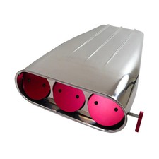 Racing Power Company Rpc R5239 Single Or Dual Quad Polished Finned Street Scoop Racing Power Company Rpc R5239 Single Or Dual Quad Polished Finned Street Scoop