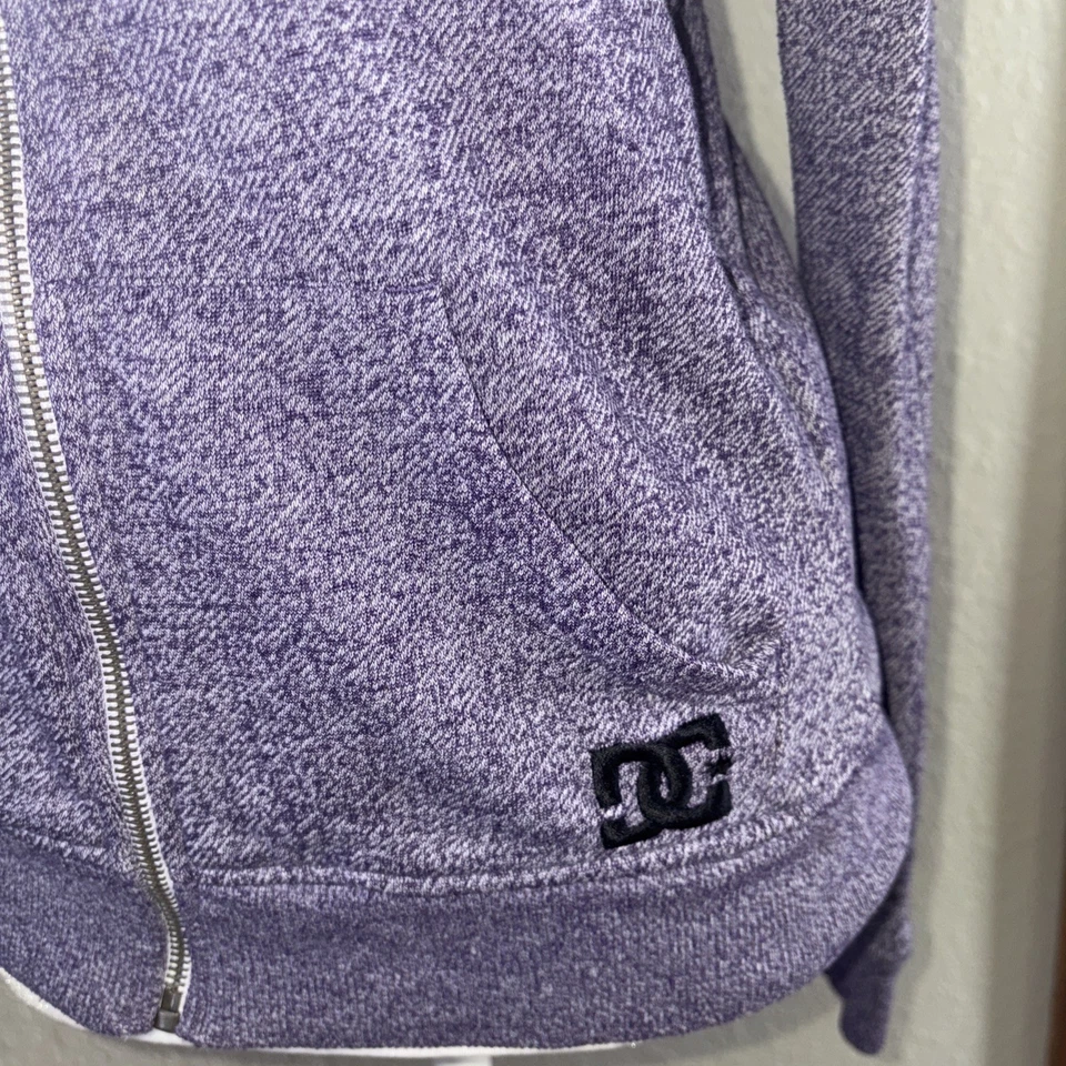 DC Púrpura Y2K Cremallera Sudadera con Capucha Chaqueta Mujer Talla Pequeña  Foto 3 de 4