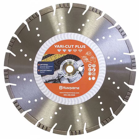 Husqvarna Vari-Cut S65 18 Diamondsawblade, Diam:18", Thick:0.13"