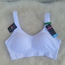 Bali Comfort Revolution Wireless Bra White large DF3488 3488 Cool Comfort