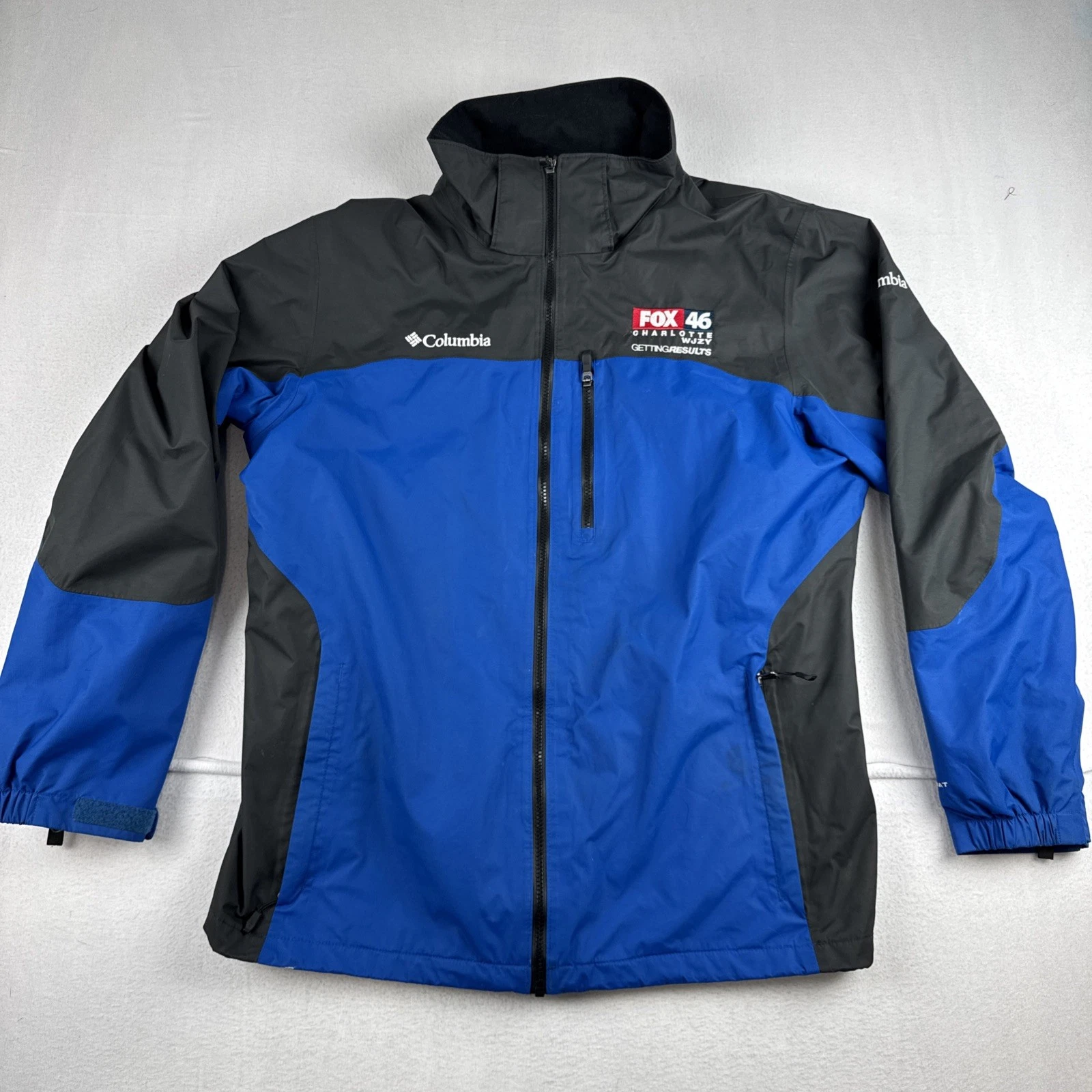 Columbia Sportswear Omni-Tech Waterproof Colorblock Windbreaker Jacket Men L