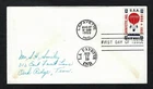 1959 FDC sc C54 Balloon Jupiter Air Mail First Day Cover Lafayette, Indiana