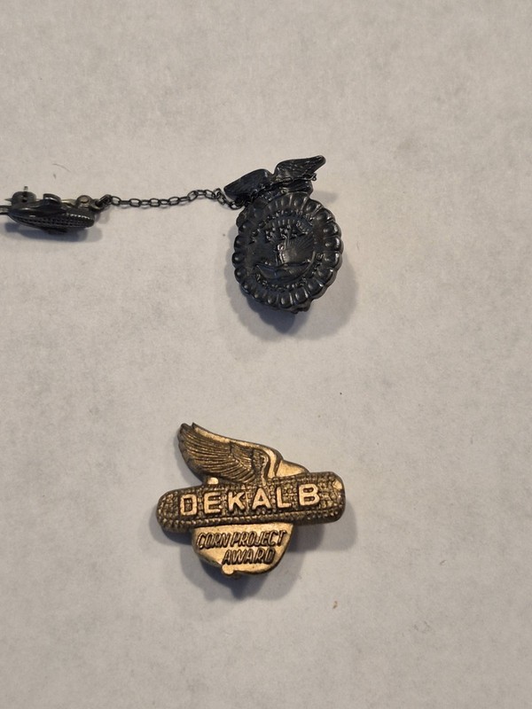 FFA Vocational Agriculture Pin and DEKALB Corn Pin