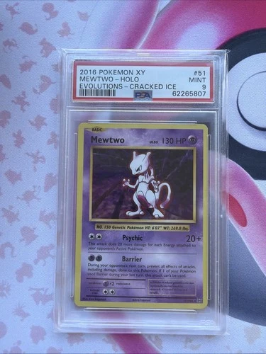 2016 Pokemon XY Evolutions Mewtwo #51 PSA 9