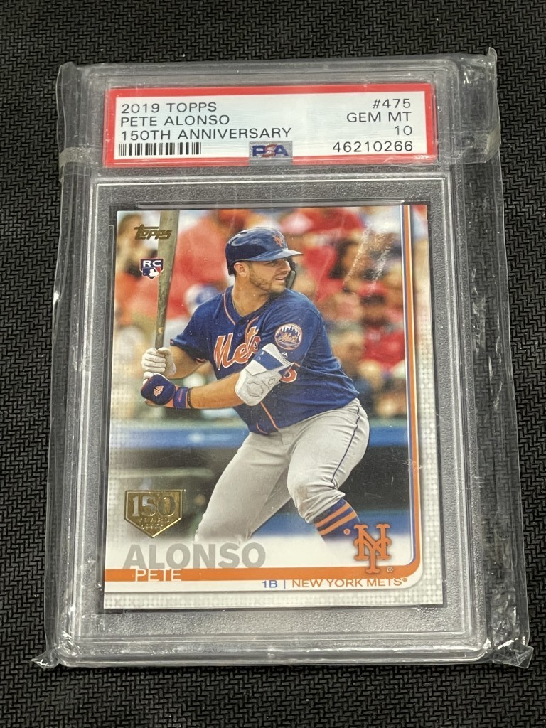 Pete Alonso 2019 Topps Flagship 150th Anniversary SP PSA 10 Mets RC #475