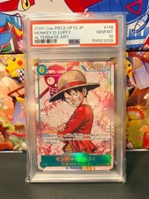 PSA 10 2025 One Piece OP13 JP Monkey D. Luffy Alternate Art OP13-118