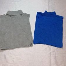 VTG Lot of 2 Dickies Gray And Royal Blue Made In USA Sweater Material