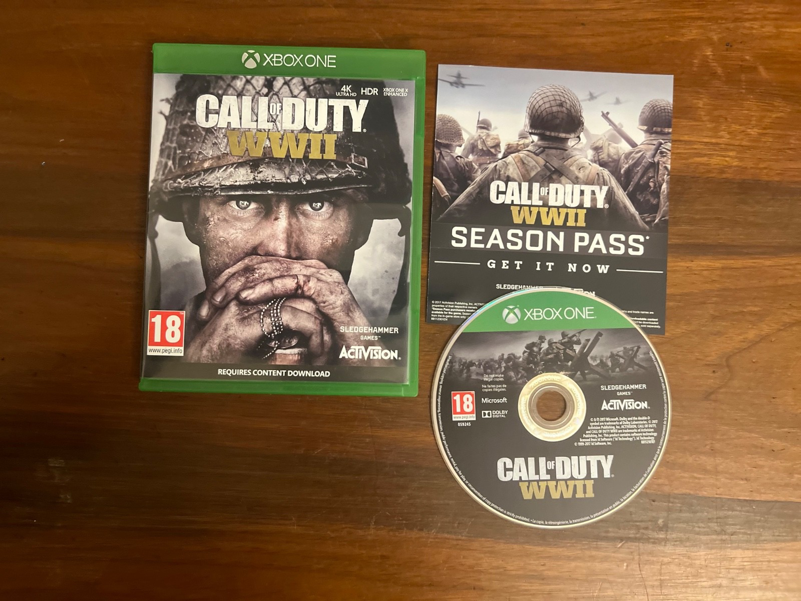 Xbox one call of duty ww2 disc is excellent no scratches | eBay UK