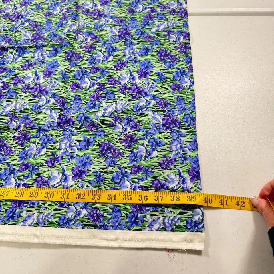 Tela acolchada northcott flores del estado iris susan ellis 40x43 1 yarda Foto 4 de 4