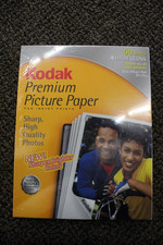 Kodak Premium Picture Paper for Inkjet 8 1/2 x 11 High Gloss HW 50 sheets lot