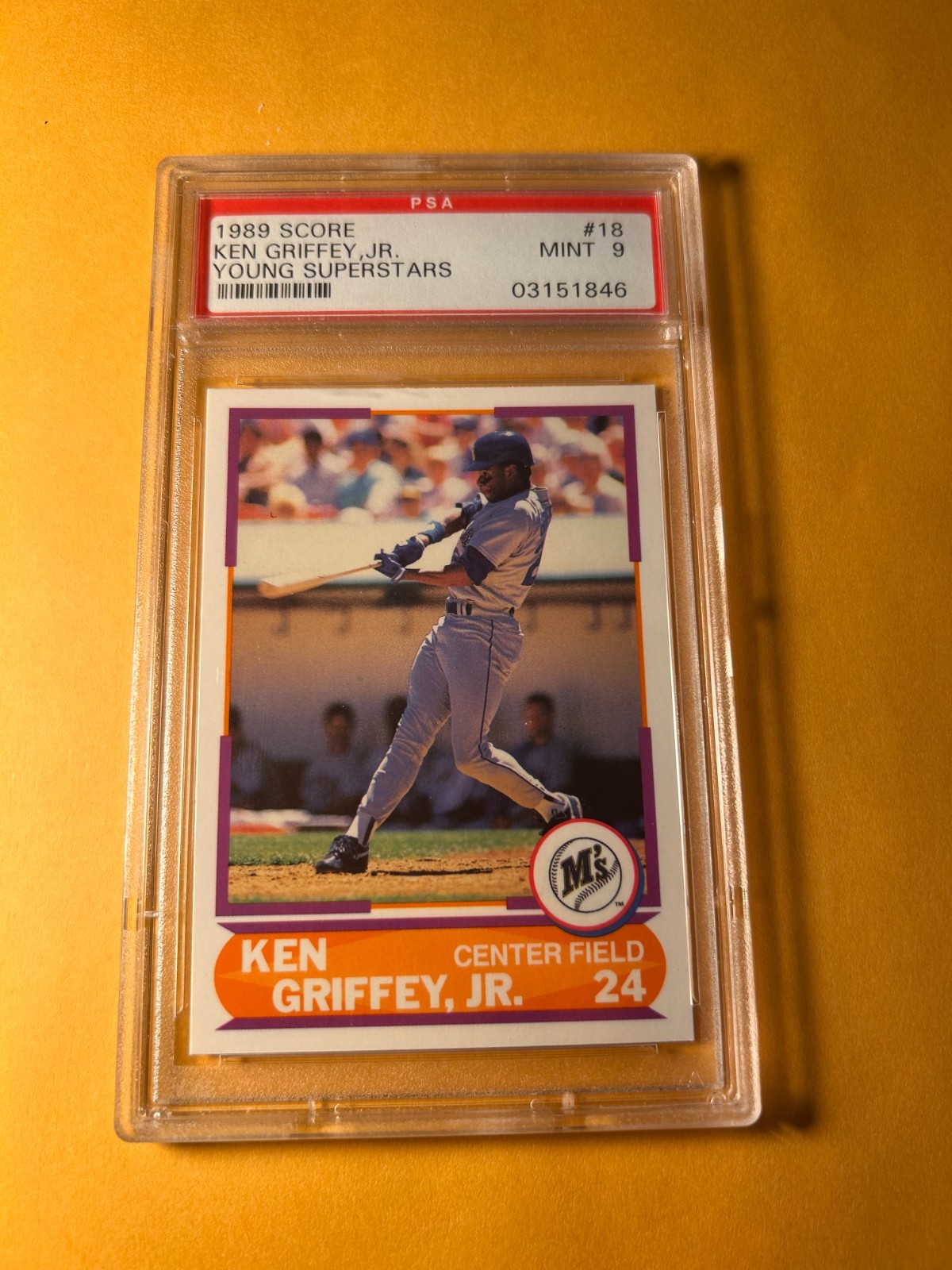 PSA 9 MINT 1989 SCORE YOUNG SUPERSTAR KEN GRIFFEY JR #18
