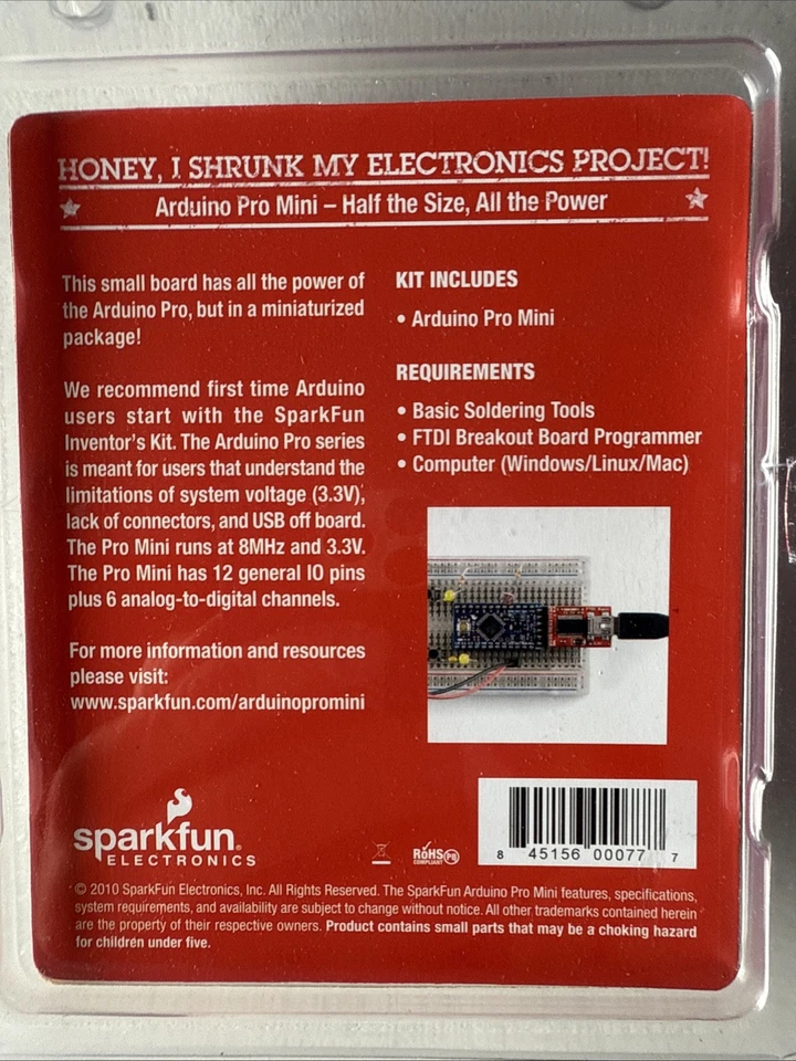 Sparkfun Arduino Pro Mini 3.3v Foto 3 de 3