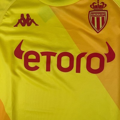 AS Monaco 2021/2022 Torwart Fußball Trikot Herren Medium Neu mit Etikett - Original