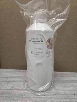 DTF Transfer Film Ink For EPSON L1800 Printer- White- 1000mL Bottle- Exp 10/2026