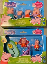 SET NEW Peppa Pig Peppa's Family of Five W/ Baby Evie & EVIE PEPPA PARK PLAYSET