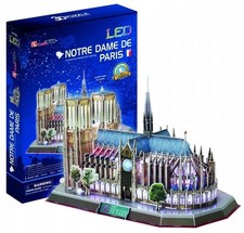 Puzzle LED 3D Cattedrale di Notre Dame Parigi 149 pezzi