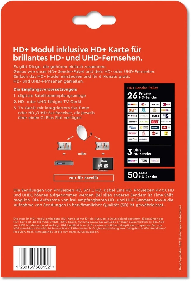 HD CI+ Modul inkl. HD+ Karte - Bild 2 von 4